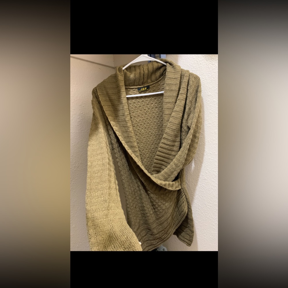 Long knitted sweater